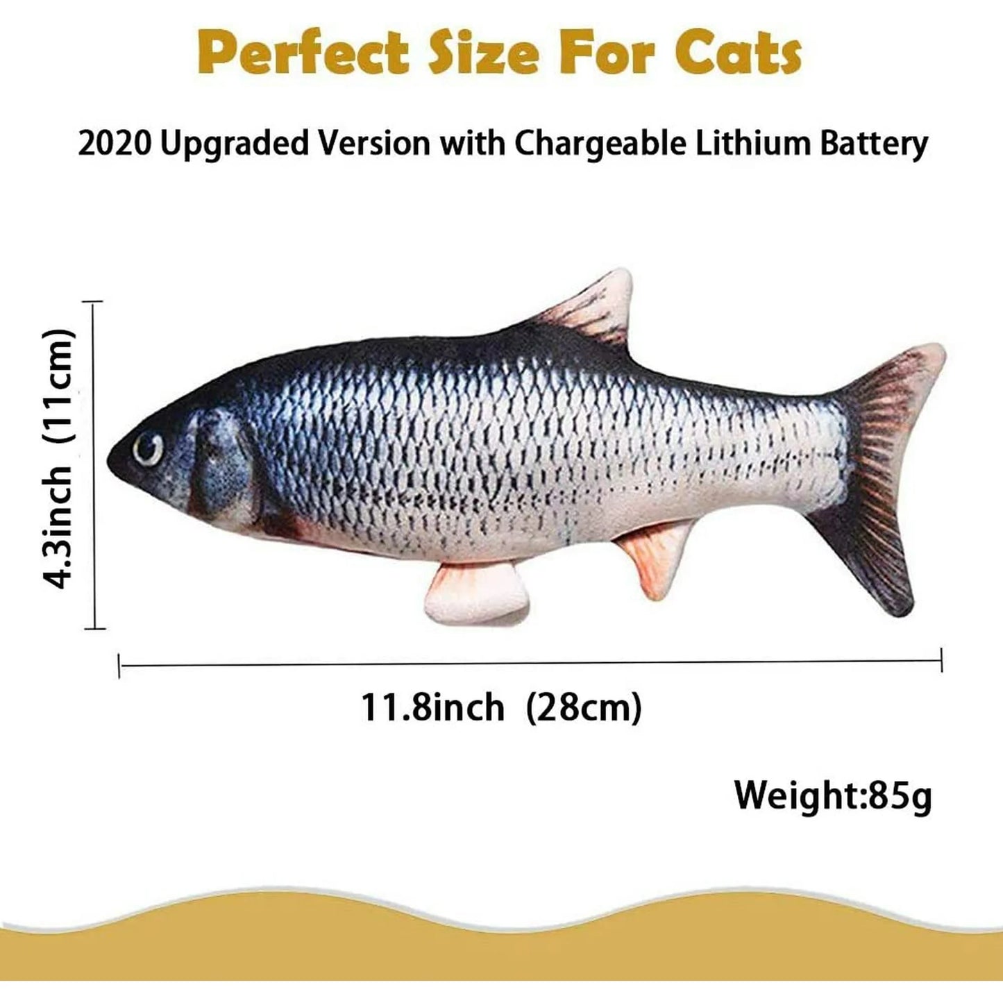 🐾✨ Unleash the Fun: Interactive Electronic Floppy Fish Toy for Pets 🐟🎉🐕🐈
