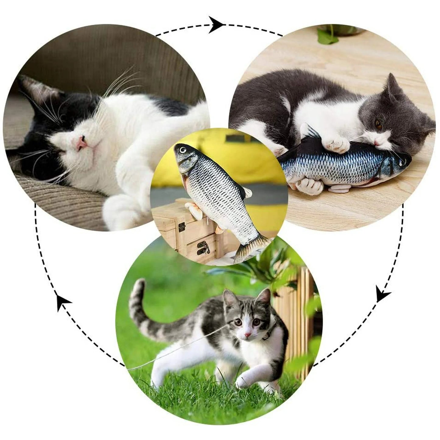 🐾✨ Unleash the Fun: Interactive Electronic Floppy Fish Toy for Pets 🐟🎉🐕🐈