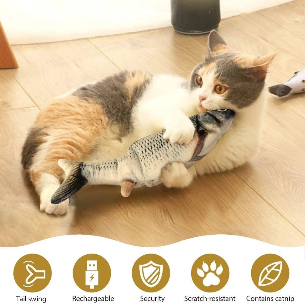 🐾✨ Unleash the Fun: Interactive Electronic Floppy Fish Toy for Pets 🐟🎉🐕🐈