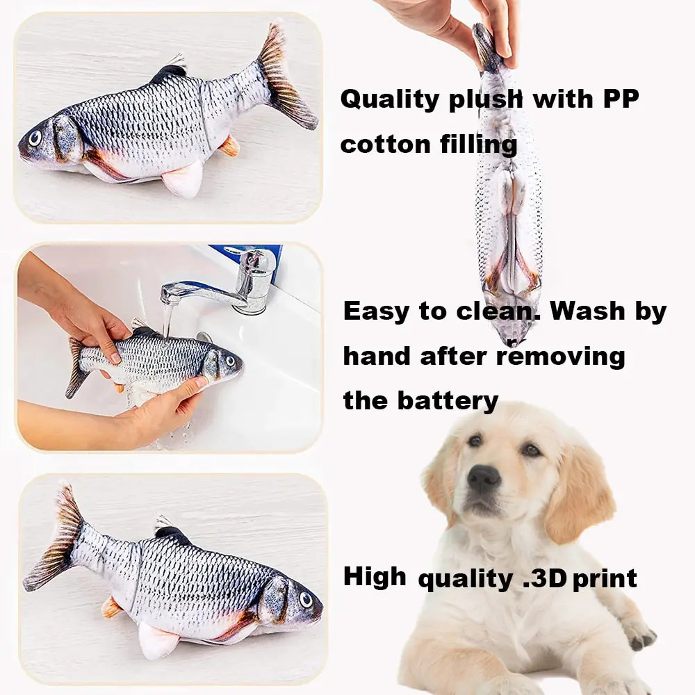 🐾✨ Unleash the Fun: Interactive Electronic Floppy Fish Toy for Pets 🐟🎉🐕🐈