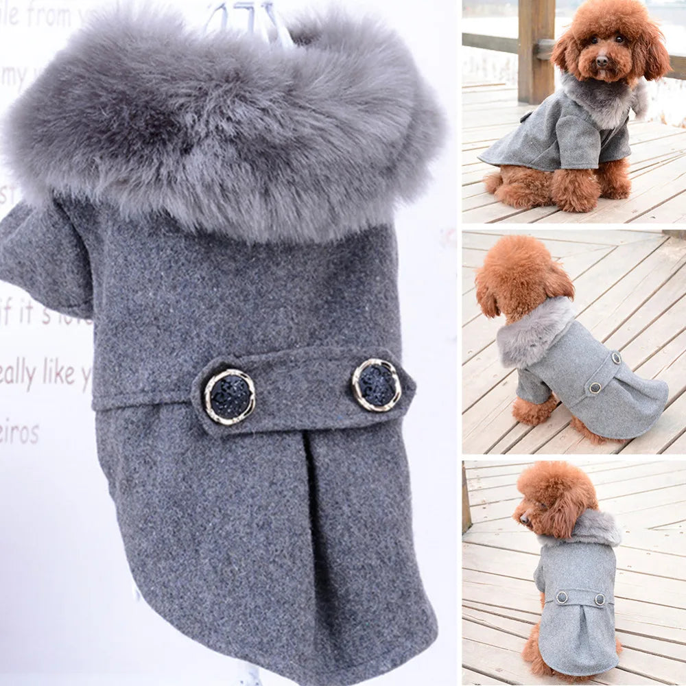 Pet Fur Collar Jacket